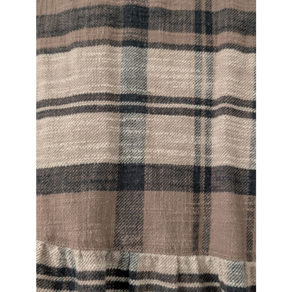 Women's UpWest Plaid Mini Dress XS Brown & Black - Picture 6 of 7